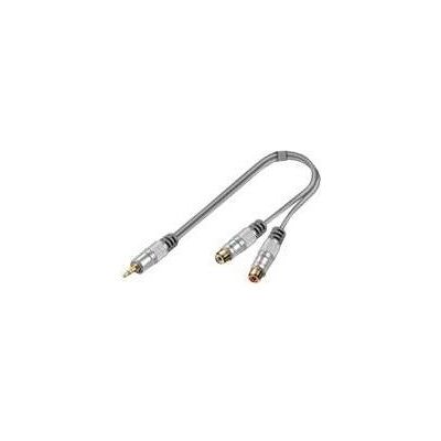 Goobay Wentronic Home Theater HT 021 - Video- / Audio-Adapter - RCA (W) bis stereo mini jack (M) - 15 cm..., Audio Adapter, Grau Goobay Wentronic Home Theater HT 021 - Video- / Audio-Adapter - RCA (W) bis stereo mini jack (M) - 15 cm..., Audio Adapter, Grau