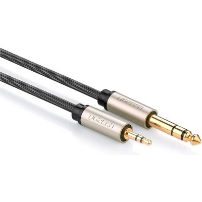 Ugreen 3.5 mm Klinke – 6.3 mm Jack (3 m, 6.3mm Klinkenkabel, AUX Kabel), Audiokabel Ugreen 3.5 mm Klinke – 6.3 mm Jack (3 m, 6.3mm Klinkenkabel, AUX Kabel), Audiokabel