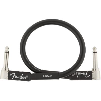 Fender Kabel Professional 0,3m bk 2xang. (0.30 m), Audiokabel Fender Kabel Professional 0,3m bk 2xang. (0.30 m), Audiokabel