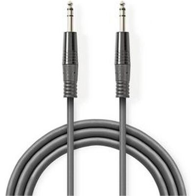 Nedis Stereo-Audiokabel 6.35 mm Stecker 6.35 mm Stecker Vernickelt rund Dunkelgrau Kartonhülle 5.00 (5 m), Audiokabel Nedis Stereo-Audiokabel 6.35 mm Stecker 6.35 mm Stecker Vernickelt rund Dunkelgrau Kartonhülle 5.00 (5 m), Audiokabel
