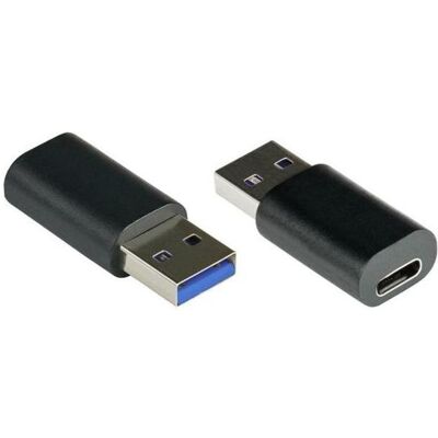 Varia Adapter USB 3.0 USB 3.1 (Gen. 1) Stecker A an USB-C Buchse, schwarz (USB 3.2 Gen 1), USB Kabel Varia Adapter USB 3.0 USB 3.1 (Gen. 1) Stecker A an USB-C Buchse, schwarz (USB 3.2 Gen 1), USB Kabel