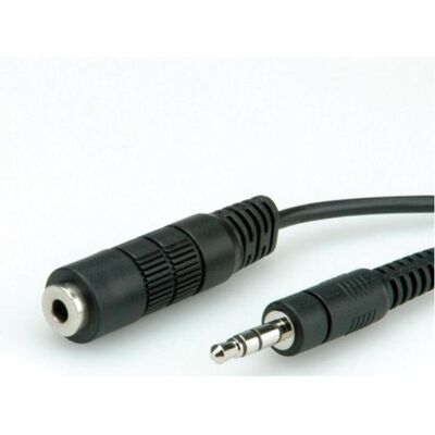 Roline Stereo-Klinke Verlängerung (2 m, AUX Kabel), Audiokabel Roline Stereo-Klinke Verlängerung (2 m, AUX Kabel), Audiokabel