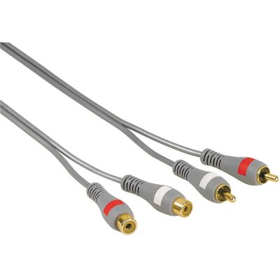 Hama Audio Kabel 2 Phono-2 Phono 5,0m Guldbelagt TL (5 m, Cinch Kabel), Audiokabel Hama Audio Kabel 2 Phono-2 Phono 5,0m Guldbelagt TL (5 m, Cinch Kabel), Audiokabel