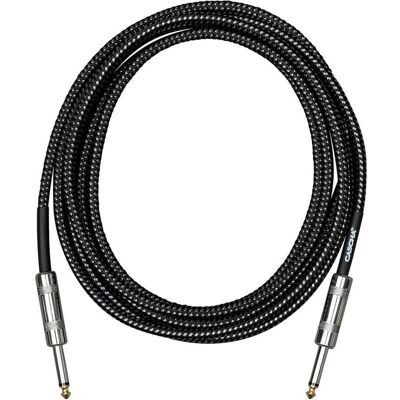 Cascha Standard Line Gitarrenkabel – 3 m – gerade-gerade – schwarzes Tweed (3 m), Audiokabel Cascha Standard Line Gitarrenkabel – 3 m – gerade-gerade – schwarzes Tweed (3 m), Audiokabel