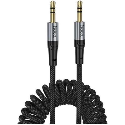 Hoco Cable Cable AUX Jack 3,5 mm to Jack 3,5 mm 1,5 m UPA33 black (1.50 m, AUX Kabel), Audiokabel Hoco Cable Cable AUX Jack 3,5 mm to Jack 3,5 mm 1,5 m UPA33 black (1.50 m, AUX Kabel), Audiokabel