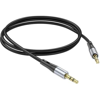 Hoco 3.5mm to 3.5mm Audio Kabel UPA22, 1m, Schwarz (1 m, AUX Kabel), Audiokabel Hoco 3.5mm to 3.5mm Audio Kabel UPA22, 1m, Schwarz (1 m, AUX Kabel), Audiokabel