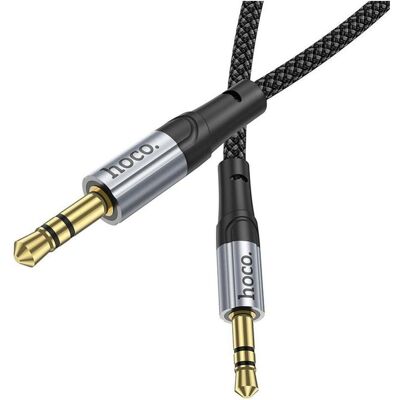 Hoco 3.5mm to 3.5mm Audio Kabel UPA26, 1m, Schwarz (1 m, AUX Kabel), Audiokabel Hoco 3.5mm to 3.5mm Audio Kabel UPA26, 1m, Schwarz (1 m, AUX Kabel), Audiokabel