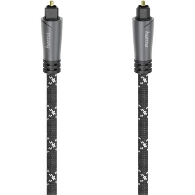 Hama Audio-Lichtleiter-Kabel, ODT-Stecker (Toslink), Metall, 1,5 m (1.50 m, Toslink Kabel), Audiokabel Hama Audio-Lichtleiter-Kabel, ODT-Stecker (Toslink), Metall, 1,5 m (1.50 m, Toslink Kabel), Audiokabel