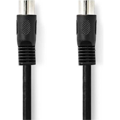 Nedis DIN-Audio-Kabel DIN 5-Pin Stecker DIN 5-Pin Stecker Vernickelt 2.00 m Rund PVC S (2 m), Audiokabel Nedis DIN-Audio-Kabel DIN 5-Pin Stecker DIN 5-Pin Stecker Vernickelt 2.00 m Rund PVC S (2 m), Audiokabel