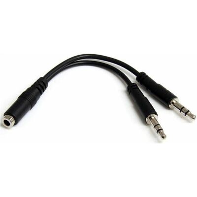 StarTech 2in1 (Splitter), Audio Adapter, Schwarz StarTech 2in1 (Splitter), Audio Adapter, Schwarz