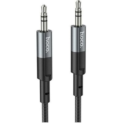 Hoco 3.5mm to 3.5mm Audio Kabel UPA22, 1m, Schwarz (1 m, AUX Kabel), Audiokabel Hoco 3.5mm to 3.5mm Audio Kabel UPA22, 1m, Schwarz (1 m, AUX Kabel), Audiokabel