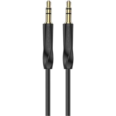 Borofone AUX Kabel BL16 - Klinke 3,5mm auf Klinke 3,5mm - 1 Meter schwarz (1 m, AUX Kabel), Audiokabel Borofone AUX Kabel BL16 - Klinke 3,5mm auf Klinke 3,5mm - 1 Meter schwarz (1 m, AUX Kabel), Audiokabel
