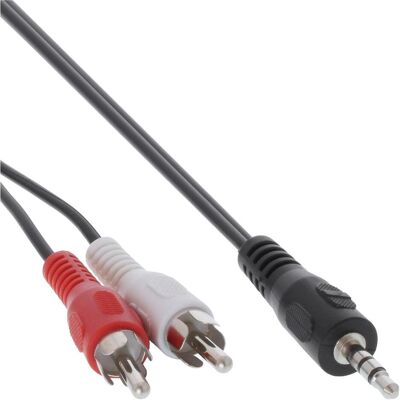InLine Cinch/Klinke Kabel (3 m, AUX Kabel, Cinch Kabel), Audiokabel InLine Cinch/Klinke Kabel (3 m, AUX Kabel, Cinch Kabel), Audiokabel