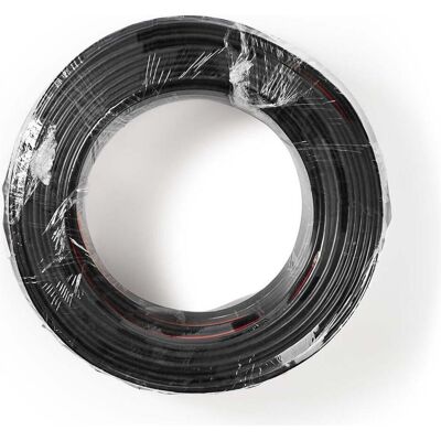 Nedis Lautsprecherkabel 2X 1.50 mm² CCA 100.0 m rund PVC Red / Schwarz Eingewickelt (100 m, 1.50 mm²), Lautsprecherkabel, Mehrfarbig Nedis Lautsprecherkabel 2X 1.50 mm² CCA 100.0 m rund PVC Red / Schwarz Eingewickelt (100 m, 1.50 mm²), Lautsprecherkabel, Mehrfarbig