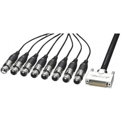 Alva D-Sub25 – 8x XLR (3 m, Multicore Kabel), Audiokabel Alva D-Sub25 – 8x XLR (3 m, Multicore Kabel), Audiokabel