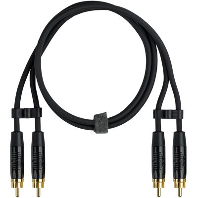 Fuj Tek 2 x RCA Male to RCA Male Audio Cable, 10 m, Black (10 m, Cinch Kabel), Audiokabel Fuj Tek 2 x RCA Male to RCA Male Audio Cable, 10 m, Black (10 m, Cinch Kabel), Audiokabel