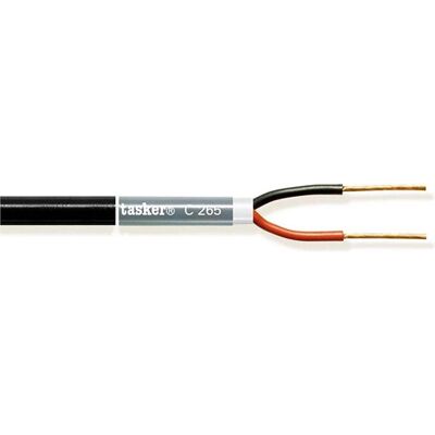 Tasker Lautsprecherkabel auf Rolle 2x 1.00 mm² 100 m Schwarz (100 m, 1 mm²), Lautsprecherkabel, Schwarz Tasker Lautsprecherkabel auf Rolle 2x 1.00 mm² 100 m Schwarz (100 m, 1 mm²), Lautsprecherkabel, Schwarz