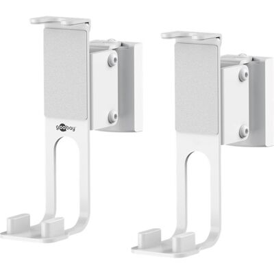 Goobay Lautsprecher-Wandhalterung One Sound Flex, weiss (Wandmontage, Drehbar, Neigbar), Lautsprecher Ständer + Wandmontage, Weiss Goobay Lautsprecher-Wandhalterung One Sound Flex, weiss (Wandmontage, Drehbar, Neigbar), Lautsprecher Ständer + Wandmontage, Weiss