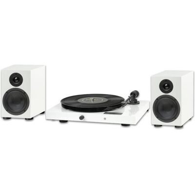Pro-Ject Jukebox E1 + Speaker Box 5E Set - Draaitafel systeem - Wit (SET-JUKEBOX-E1-SB5E-WHITE), Plattenspieler, Weiss Pro-Ject Jukebox E1 + Speaker Box 5E Set - Draaitafel systeem - Wit (SET-JUKEBOX-E1-SB5E-WHITE), Plattenspieler, Weiss
