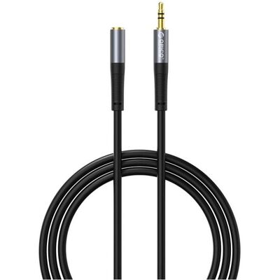 Orico Adapter AXF 3,5-mm-Miniklinke (Stecker auf Buchse), Audiokabel 0,5 m – schwarz (0.50 m, AUX Kabel), Audiokabel Orico Adapter AXF 3,5-mm-Miniklinke (Stecker auf Buchse), Audiokabel 0,5 m – schwarz (0.50 m, AUX Kabel), Audiokabel
