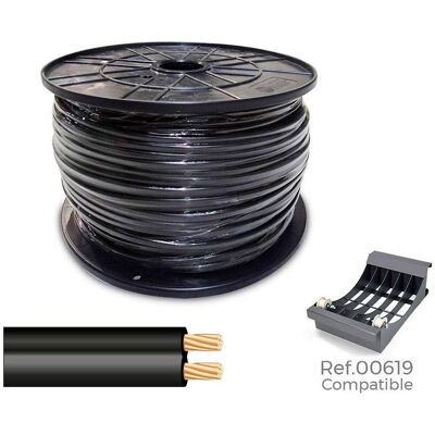 Sediles Speaker wire 48v 2 x 0,75 mm² black 1000 m (big rol ø400x200mm) (0.75 mm²), Lautsprecherkabel, Schwarz Sediles Speaker wire 48v 2 x 0,75 mm² black 1000 m (big rol ø400x200mm) (0.75 mm²), Lautsprecherkabel, Schwarz