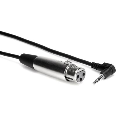 Hosa XVS-101F Mikrofonkabel XLR3F - TRS (0.31 m, XLR Kabel), Audiokabel Hosa XVS-101F Mikrofonkabel XLR3F - TRS (0.31 m, XLR Kabel), Audiokabel