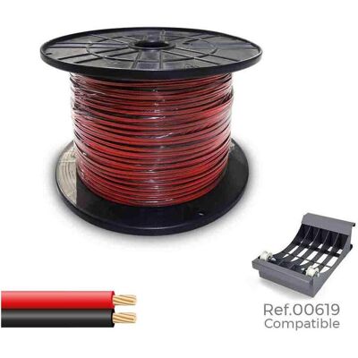 Sediles 48v speaker wire 2 x 1,50 mm² red/black 500 m (big rolle) (1.50 mm²), Lautsprecherkabel, Rot, Schwarz Sediles 48v speaker wire 2 x 1,50 mm² red/black 500 m (big rolle) (1.50 mm²), Lautsprecherkabel, Rot, Schwarz