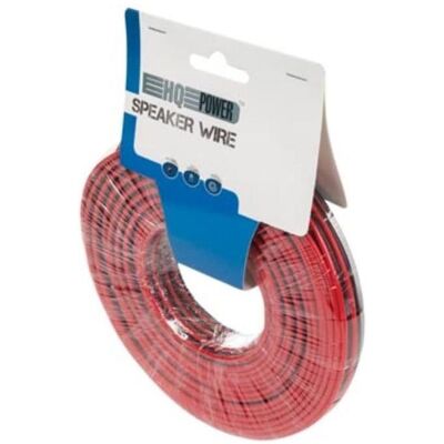 Cables LAUTSPRECHERKABEL - ROT/SCHWARZ - 2 x 2.50 mm² - 25 m (25 m, 2.50 mm²), Lautsprecherkabel, Rot Cables LAUTSPRECHERKABEL - ROT/SCHWARZ - 2 x 2.50 mm² - 25 m (25 m, 2.50 mm²), Lautsprecherkabel, Rot