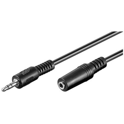 Hapena Audio-Kabel 2,5m KSK35S 07125 3,5mm Klinkenstecker - Kupplung,stereo (2.50 m), Audiokabel Hapena Audio-Kabel 2,5m KSK35S 07125 3,5mm Klinkenstecker - Kupplung,stereo (2.50 m), Audiokabel