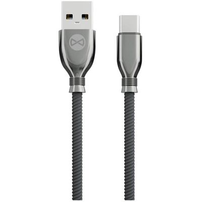 Forever Tornado Kabel USB - USB-C 1,0 m 3A schwarz (1 m, 60 W), USB Kabel Forever Tornado Kabel USB - USB-C 1,0 m 3A schwarz (1 m, 60 W), USB Kabel