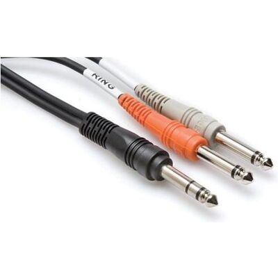 Hosa STP-203 Insert Cable 1/4 In TRS To Dual 1/4 In TS 3 M (3 m, 6.3mm Klinkenkabel), Audiokabel Hosa STP-203 Insert Cable 1/4 In TRS To Dual 1/4 In TS 3 M (3 m, 6.3mm Klinkenkabel), Audiokabel