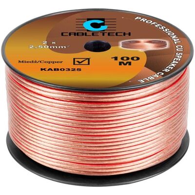 Cabletech Lautsprecherkabel 2,5 mm 1 m (1 m, 2.50 mm²), Lautsprecherkabel Cabletech Lautsprecherkabel 2,5 mm 1 m (1 m, 2.50 mm²), Lautsprecherkabel