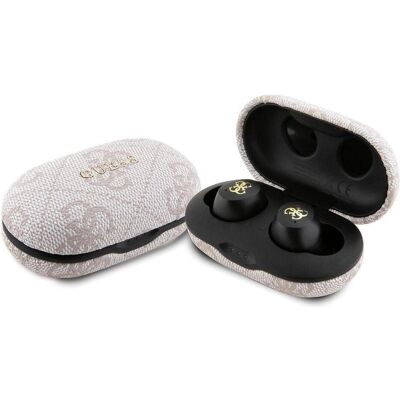 Guess True Wireless 4G PU Metal Logo Earphones - pink (ANC, 5 h, Kabellos), Kopfhörer, Rosa, Pink Guess True Wireless 4G PU Metal Logo Earphones - pink (ANC, 5 h, Kabellos), Kopfhörer, Rosa, Pink