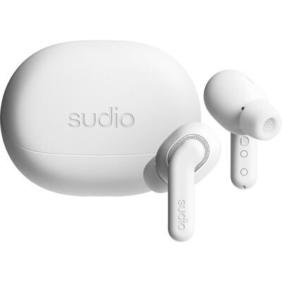 Sudio Noise Cancelling Earbuds (30 h, Kabellos), Kopfhörer, Weiss Sudio Noise Cancelling Earbuds (30 h, Kabellos), Kopfhörer, Weiss