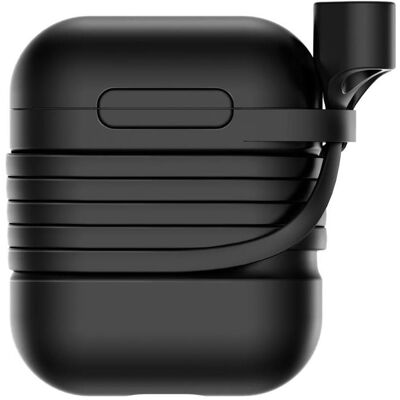 Baseus Airpods Hülle Silikon Case (Kopfhörer Hülle), Kopfhörertasche + Schutzhülle, Schwarz Baseus Airpods Hülle Silikon Case (Kopfhörer Hülle), Kopfhörertasche + Schutzhülle, Schwarz