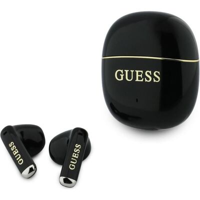 Guess Gold Line Glossy Klassisches Logo TWS Drahtlose Ohrhörer Schwarz (16 h, Kabellos), Kopfhörer, Schwarz Guess Gold Line Glossy Klassisches Logo TWS Drahtlose Ohrhörer Schwarz (16 h, Kabellos), Kopfhörer, Schwarz