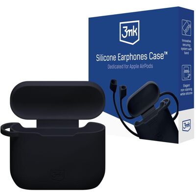 3MK Apple AirPods 3rd gen. - Silicone AirPods Case Black (Kopfhörer Hülle), Kopfhörertasche + Schutzhülle, Schwarz 3MK Apple AirPods 3rd gen. - Silicone AirPods Case Black (Kopfhörer Hülle), Kopfhörertasche + Schutzhülle, Schwarz
