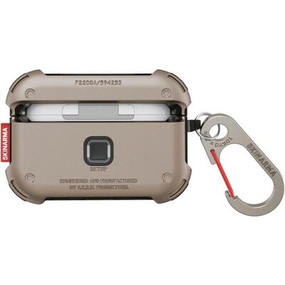 Skinarma Case Mecha for AirPods Pro 2 champagne (Kopfhörer Hülle), Kopfhörertasche + Schutzhülle, Gold Skinarma Case Mecha for AirPods Pro 2 champagne (Kopfhörer Hülle), Kopfhörertasche + Schutzhülle, Gold