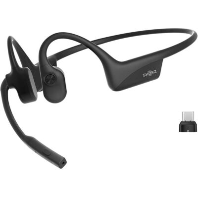 Shokz OpenComm2 USB-C Dongle (ANC, 8 h, Kabellos), Kopfhörer, Schwarz Shokz OpenComm2 USB-C Dongle (ANC, 8 h, Kabellos), Kopfhörer, Schwarz