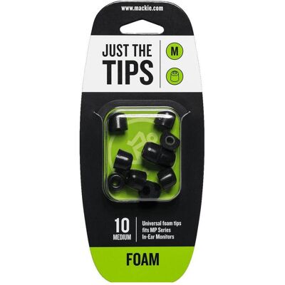 Mackie MP & CR Buds Medium Foam Black Tips Kit, Kopfhörer Ersatzteile, Schwarz Mackie MP & CR Buds Medium Foam Black Tips Kit, Kopfhörer Ersatzteile, Schwarz