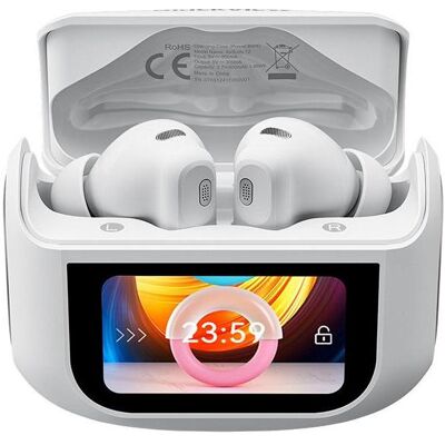 Blackview Airbuds 12 (Écran d'Affichage Tactile - Bluetooth 5.4) Blanc (Kabellos), Kopfhörer, Weiss Blackview Airbuds 12 (Écran d'Affichage Tactile - Bluetooth 5.4) Blanc (Kabellos), Kopfhörer, Weiss