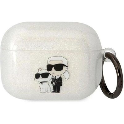 Karl Lagerfeld Model KLAPHNKCTGT Transparent Glitter Airpods Pro Hülle Karl Lagerfeld Model KLAPHNKCTGT Transparent Glitter Airpods Pro Hülle