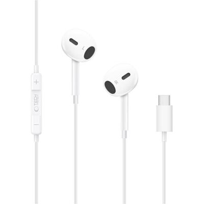 Tech-Protect Ultraboost Core G2 USB-C Kopfhörer - Weiss (Kabelgebunden), Kopfhörer, Weiss Tech-Protect Ultraboost Core G2 USB-C Kopfhörer - Weiss (Kabelgebunden), Kopfhörer, Weiss