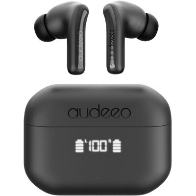 Audeeo Headphones In-Ear TWS ANC ENC LED Novatune Black (ANC, 20 h, Kabellos), Kopfhörer, Schwarz Audeeo Headphones In-Ear TWS ANC ENC LED Novatune Black (ANC, 20 h, Kabellos), Kopfhörer, Schwarz