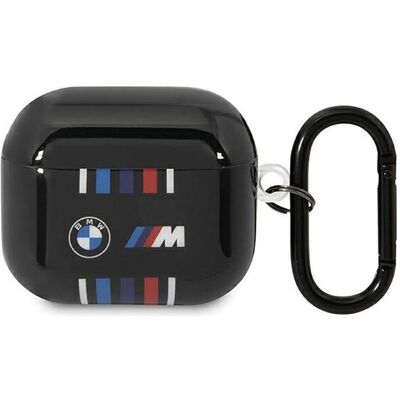 BMW BMA322SWTK AirPods 3 gen cover czarny/black Multiple Colored Lines (Kopfhörer Hülle), Kopfhörertasche + Schutzhülle, Schwarz BMW BMA322SWTK AirPods 3 gen cover czarny/black Multiple Colored Lines (Kopfhörer Hülle), Kopfhörertasche + Schutzhülle, Schwarz
