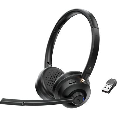 Creative On-Ear-Headset Chat Wireless (Kabelgebunden, Kabellos, USB-C), Office Headset, Schwarz Creative On-Ear-Headset Chat Wireless (Kabelgebunden, Kabellos, USB-C), Office Headset, Schwarz