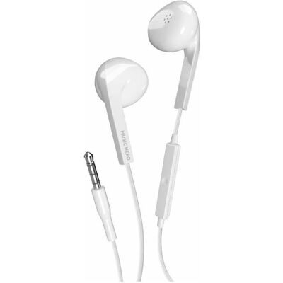 SBS PRISM Semi in ear earphones, Jack 3,5 mm, integrated buttons, white (Kabelgebunden), Kopfhörer, Weiss SBS PRISM Semi in ear earphones, Jack 3,5 mm, integrated buttons, white (Kabelgebunden), Kopfhörer, Weiss
