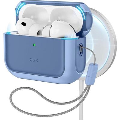 ESR Orbit Hybrid HaloLock AirPods Pro 3 (Ladecase Hülle), Kopfhörertasche + Schutzhülle, Blau ESR Orbit Hybrid HaloLock AirPods Pro 3 (Ladecase Hülle), Kopfhörertasche + Schutzhülle, Blau