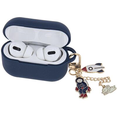 OEM Tasche für Airpods Pro 2 dunkelblau mit Anhänger (Kopfhörer Hülle), Kopfhörertasche + Schutzhülle, Blau OEM Tasche für Airpods Pro 2 dunkelblau mit Anhänger (Kopfhörer Hülle), Kopfhörertasche + Schutzhülle, Blau