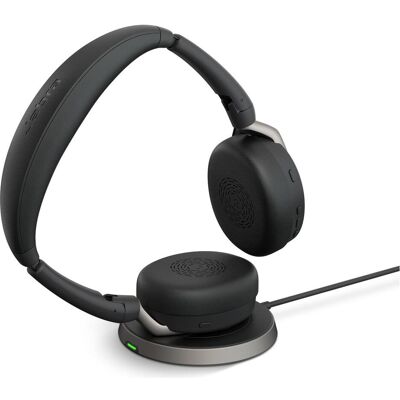 Jabra Evolve2 65 Flex MS inkl. Ladestation (Docking, Kabellos, USB-A, Microsoft Teams), Office Headset, Schwarz Jabra Evolve2 65 Flex MS inkl. Ladestation (Docking, Kabellos, USB-A, Microsoft Teams), Office Headset, Schwarz